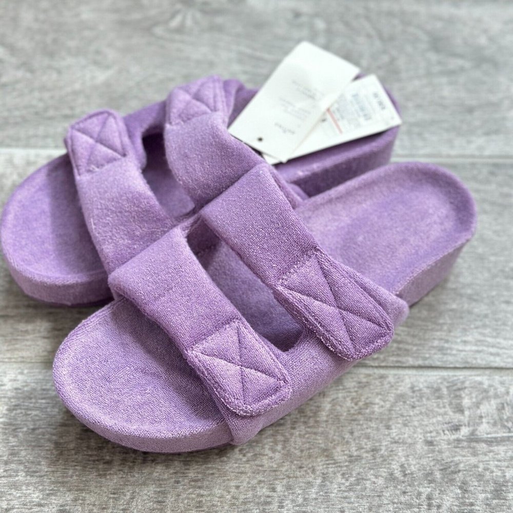 NWT A New Day Women's Remi Platform Slide Sandals - Purple - All Size